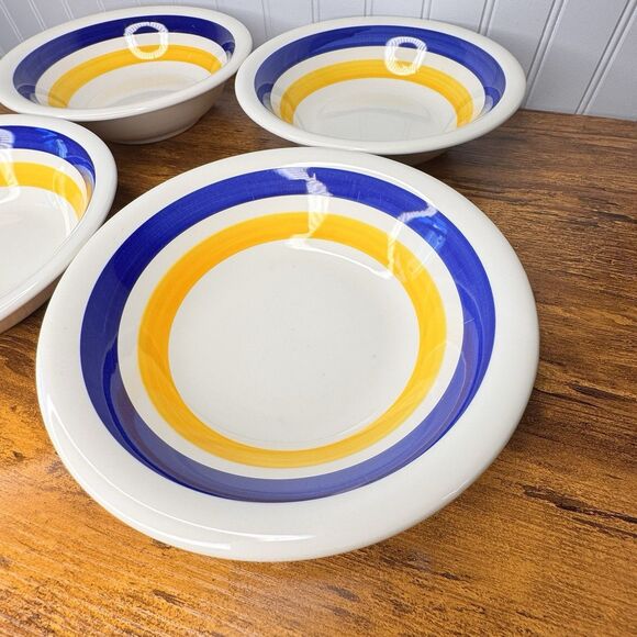 4 MAX4 by MAXAM Italy Coupe Soup Cereal Pasta Salad 8” Bowls Yellow La PRIMULA - Picture 4 of 11